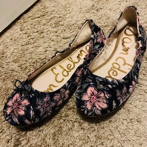 LIKE NEW Sam Edelman floral Ballet flats